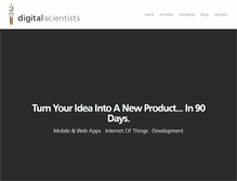 Tablet Screenshot of digitalscientists.com